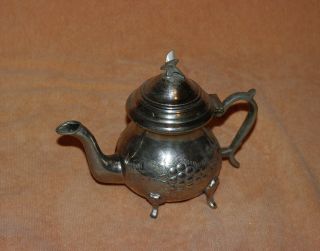 Teekanne Silber Orientalisch Seltene Antiquität Bild