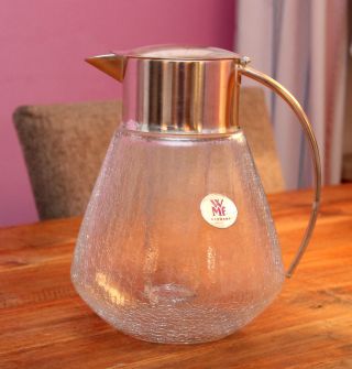 Wmf Kalte Ente Craquele Glas Mit Kühleinsatz Und Sieb Versilbert Ca.  2,  5 Liter Bild