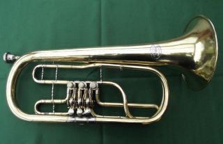 Trompete/gewaltige Deutsche Basstrompete In B - 58/23 Cm - C.  A.  Wunderlich - Bild