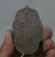 6.  5cm Old Buddhismus Chinesische Bronze Kwan - Yin Guan Yin Statue Amulett Blatt S Antike Bild 5