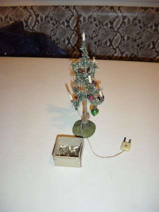 Dachbodenfund Weihnachtsbaum Für Puppenstube/miniaturweihnachtbaum Ca.  1920 Bild