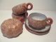 Keramik Teekanne & Tassen Kürbis Form China Gemarktet Entstehungszeit nach 1945 Bild 2