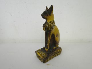 Sa98) Ägyptische Katze Skulptur Souvenir Andenken Dekoration Bild