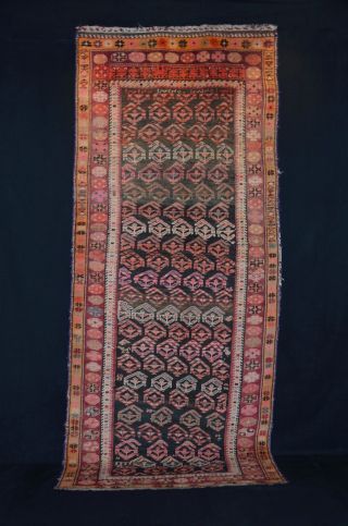 Antique Orientteppich Karabagh 225x93 Caucasian Bothe Kurdish Rug Tribal Tappeto Bild