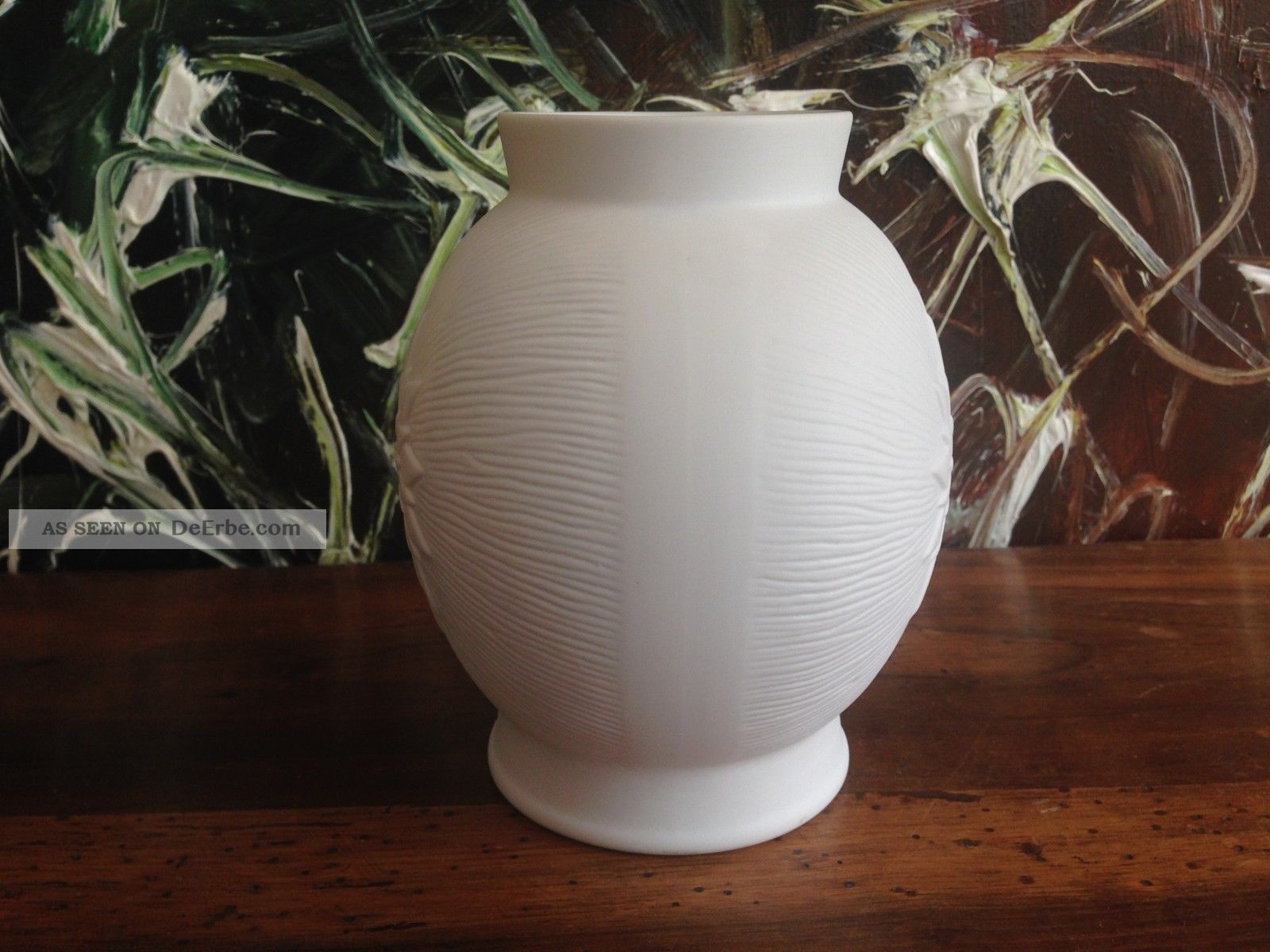 Pmr Bavaria Jaeger & Co Porzellan Vase Jaeger & Co Pmr Bavaria, Edle Vase Mit Sonne / Blume, Bisquitporzellan