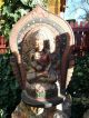 Buddha Altar,  Buddha,  Lotus Thron,  Bali,  Asiatika,  Spiegel,  Reproduktion,  55 Cm Internationale Antiq. & Kunst Bild 2