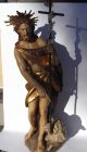 Agnus Dei Antike Christusfigur 78 Cm Holz Geschnitzt Und Vergoldet Holzarbeiten Bild 1