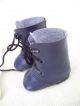 Alte Puppenkleidung Schuhe Vintage Violet Blue Boots Shoes Socks 40cm Doll 5 Cm Original, gefertigt vor 1970 Bild 1