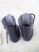 Alte Puppenkleidung Schuhe Vintage Violet Blue Boots Shoes Socks 40cm Doll 5 Cm Original, gefertigt vor 1970 Bild 6