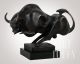 The Bull - 25 Cm - Schwere Bronze Skulptur - Kubismus - Picasso - Dali - Top 1950-1999 Bild 1