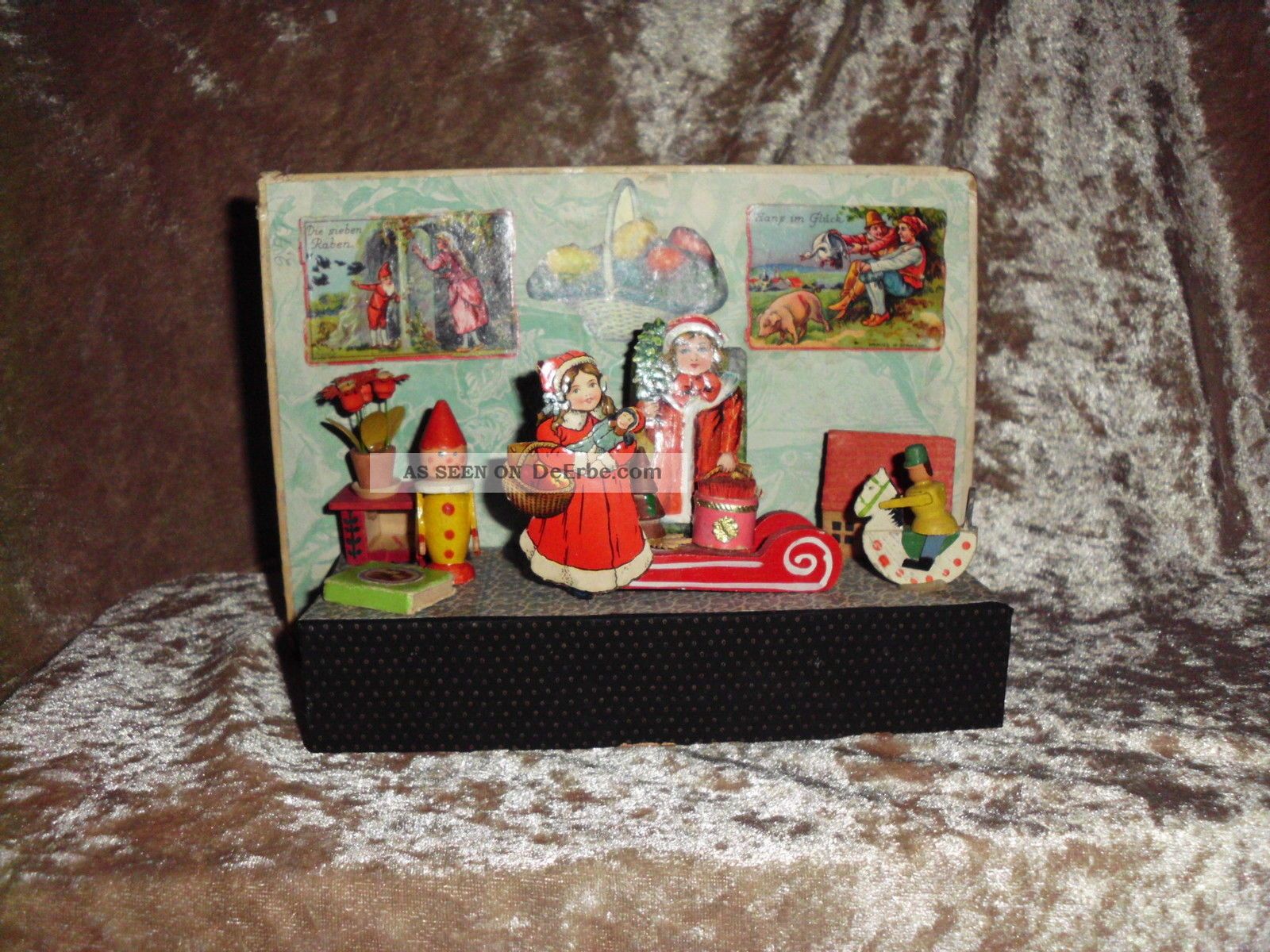 Deko F.  Die Puppe Oder Puppenstube 17x14x8cm Original, gefertigt vor 1970 Bild