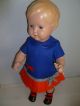 Alte Puppenkleidung Hübsches Unbespieltes Kleid 50er / 60erjahre Celluloidpuppe Original, gefertigt vor 1970 Bild 2