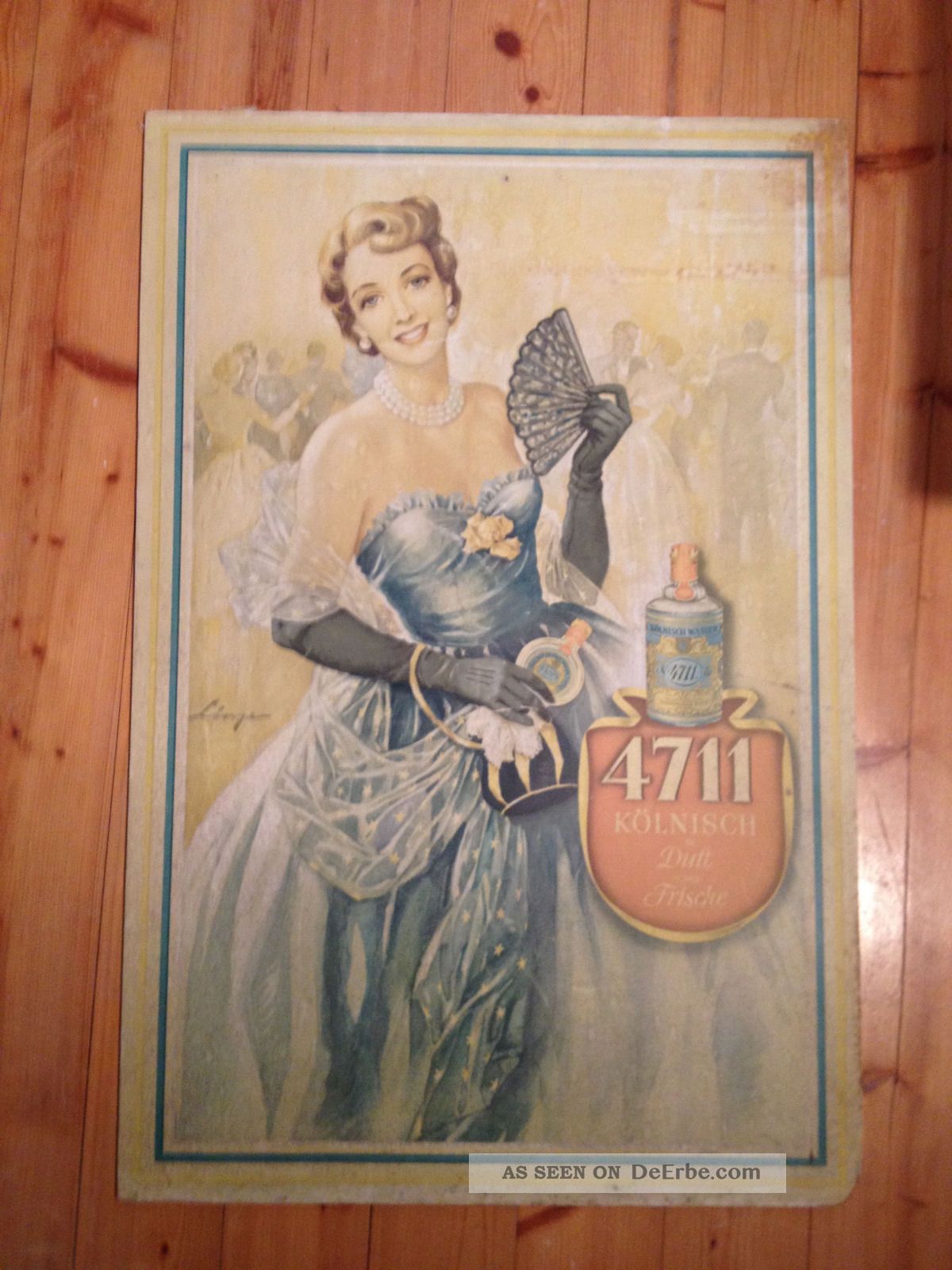 4711 Plakat Aus Den 50ern,  Auf Karton Gezogen 1950-1959 Bild