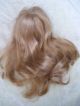Alte Puppenteile Goldblonde Lang Haar Perücke Vintage Doll Hair Wig 40 Cm Girl Puppen & Zubehör Bild 2