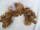 Alte Puppenteile Goldblonde Ponies Haar Perücke Vintage Doll Hair Wig 40 Cm Girl Puppen & Zubehör Bild 2