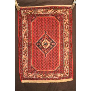 Alter Handgeknüpfter Orient Teppich Sa Rug Hamedan Old Carpet Tappeto Rug Tapis Bild