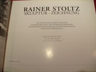 1997,  Rainer Stoltz - Skulptur - Zeichnung,  Angermuseum Erfurt Barfüsserkirche Bild
