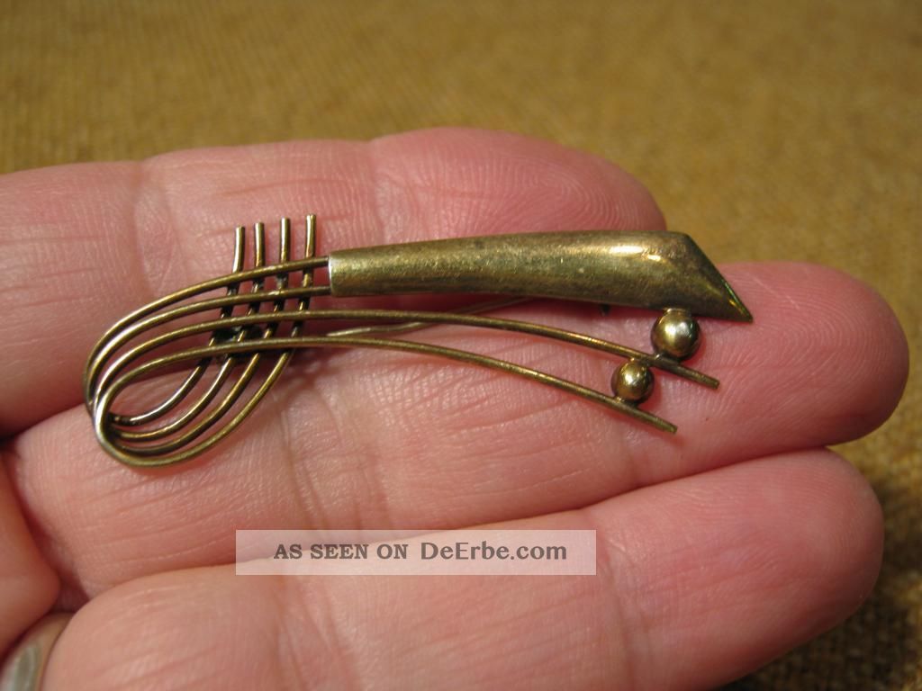 Alte Ausgefallene Brosche / 835er Silber - Um 1930 (fach 9) Broschen Bild