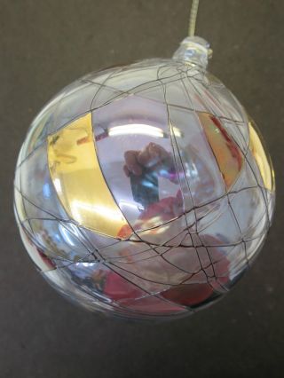 Ae4) Dekokugel Dekoration Glas Kugel Mit Aufhängevorrichtung Deko Party Feier Bild