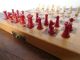 Reise Schach - Germany 70er Jahre - Old Wooden German Travel Chess Gefertigt nach 1945 Bild 5