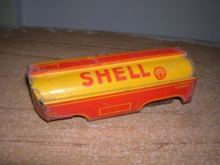 Hwn Blechspielzeug - Shell Tankauflieger - Bastelstück - 50er/60er Jahre Bild