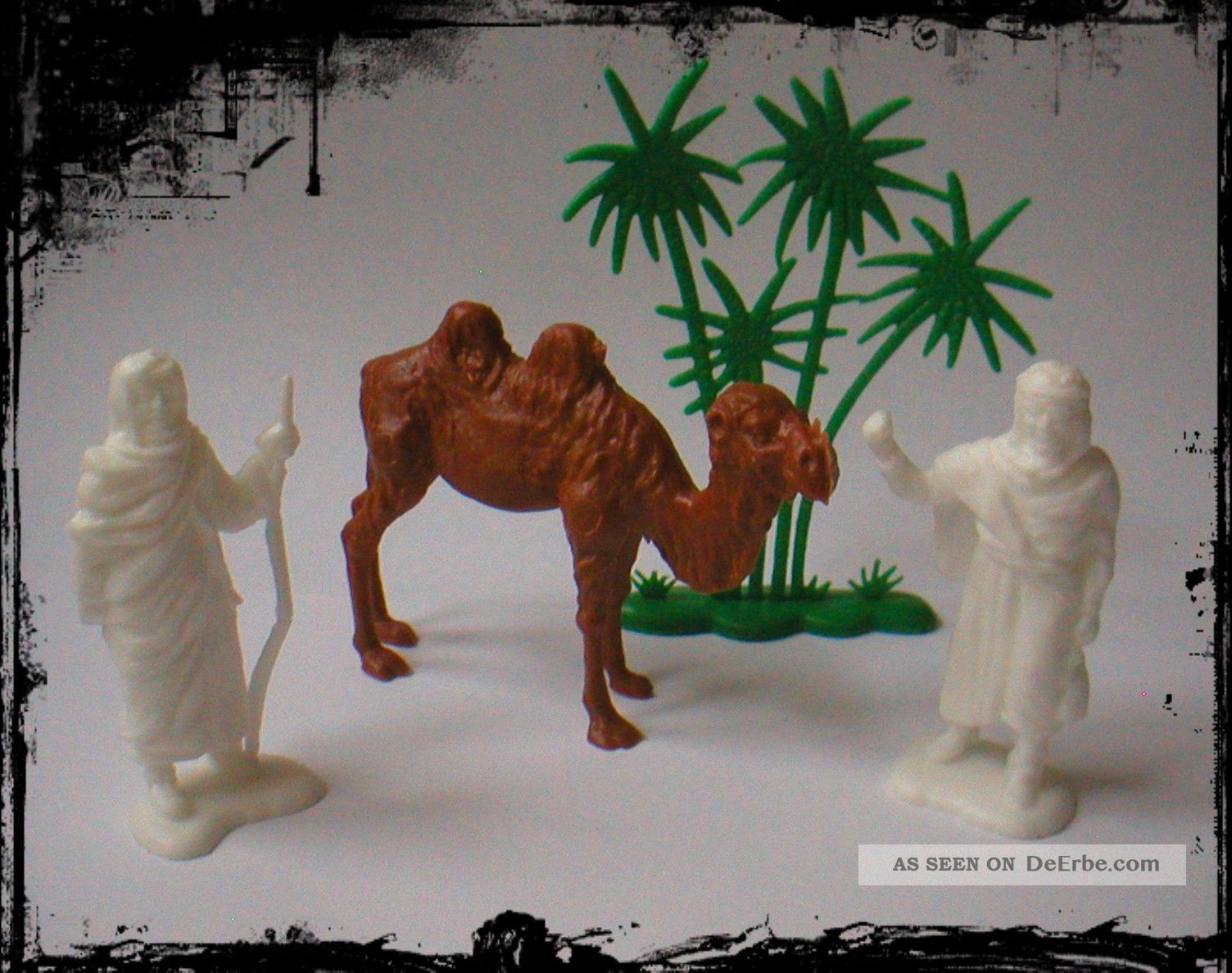 4 Alte Miniatur Krippenfiguren Plastik Sammler Puppenstube Rarität Krippen & Krippenfiguren Bild