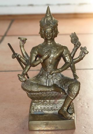 Shiva Buddha Figur Göttin Tara Kali Ushnishav Vijaya,  Messing,  Knapp 1 Kg Bild