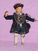 Puppenstube Alte Puppe 1 König Handarbeit Mit Hochwertiger Bekleidung 21cm Hoch Original, gefertigt vor 1970 Bild 3