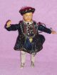 Puppenstube Alte Puppe 1 König Handarbeit Mit Hochwertiger Bekleidung 21cm Hoch Original, gefertigt vor 1970 Bild 5