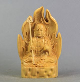 Collcetible Skulptur Kwan - Yin Bodhisattva Aus Buchsbaum Holz,  Boxwood China.  / Bild