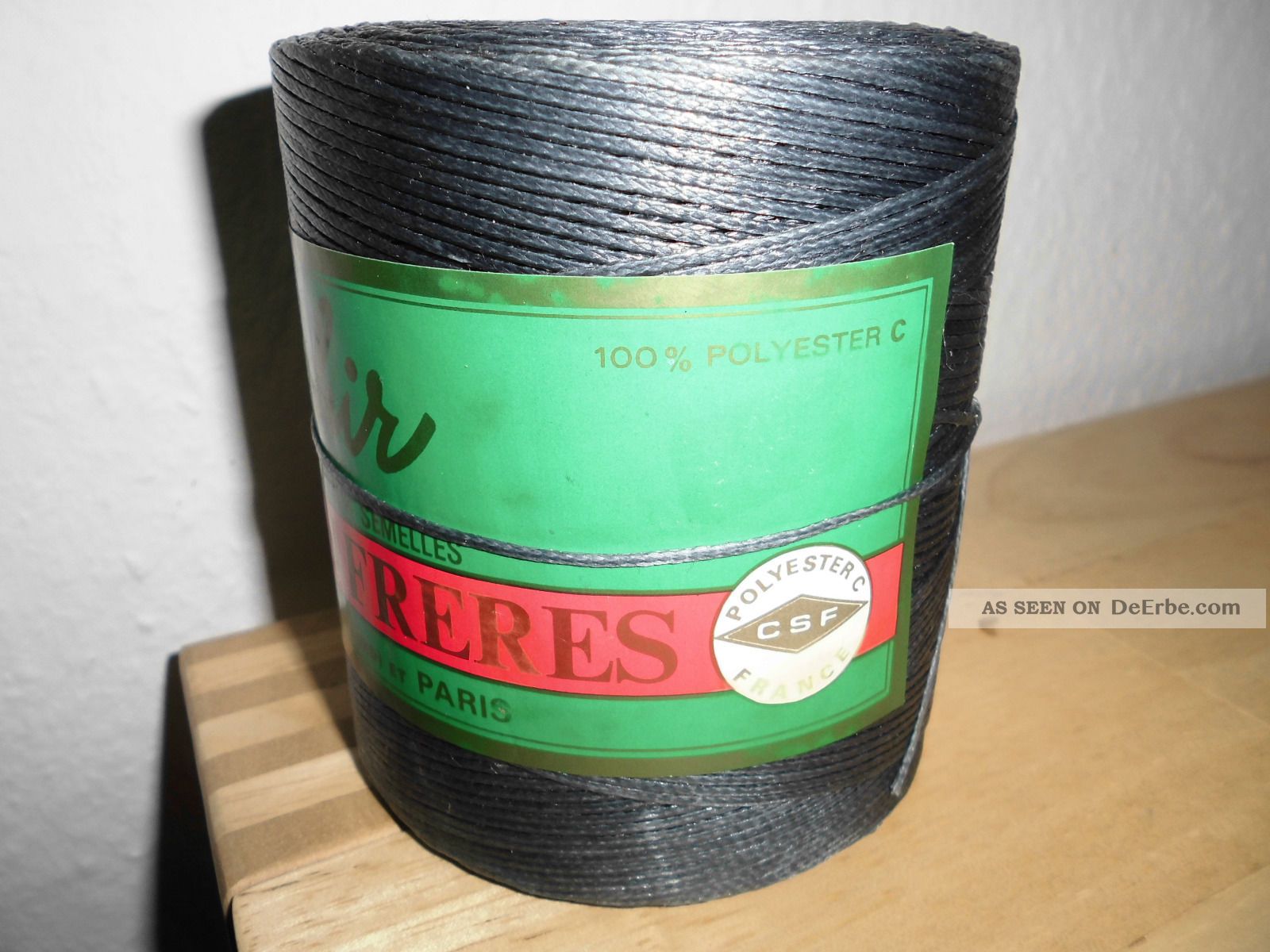 Gewachster Faden 284 Yard - 0,8mm Polyester Wachsfaden Für Lederarbeiten