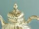 Grosse Teekanne Mit Graviertem Wappen,  617 Gramm Massiv Silber,  Barock Stil Objekte vor 1945 Bild 5