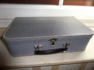 Koffer Pappe Puppenkoffer Kinderkoffer Grau Bild