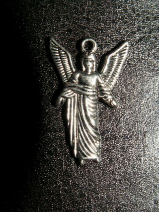 2 Silber Engel Engelchen Schutzengel Perle Anhänger Amulett Schutz Erzengel Bild
