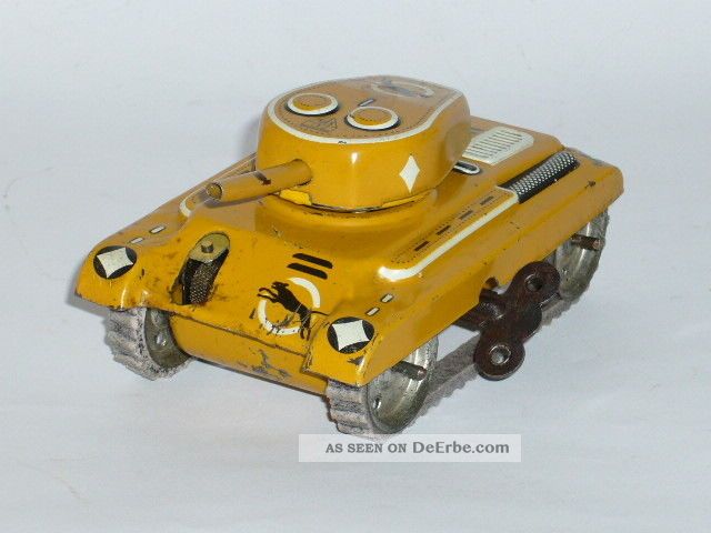 Sfa Panzer Nr.  741 - Wüstenpanzer Mit Spielkarten Original, gefertigt 1945-1970 Bild