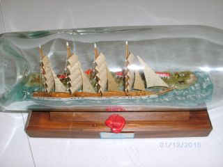 Schnäppchen Großes Buxtehuder Flaschenschiff,  Buddelschiff 3l Bild