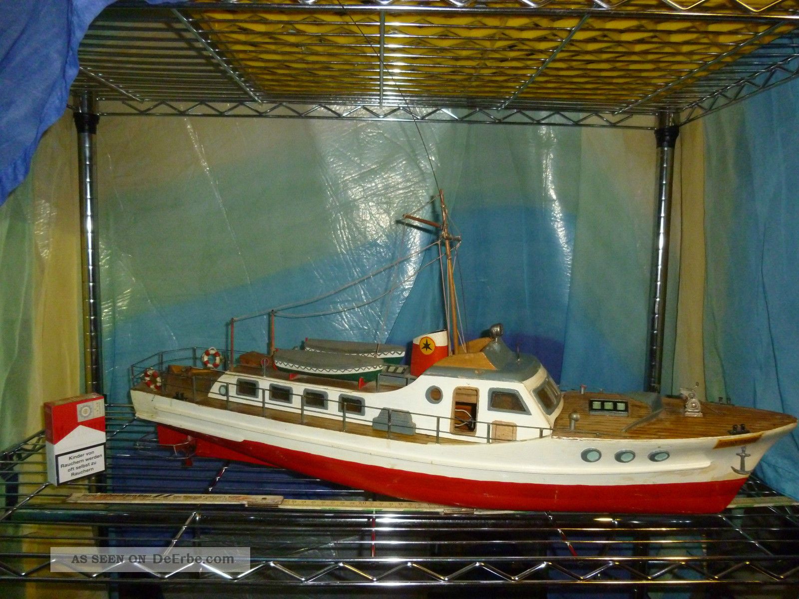 Großes Holzboot Alt Holzschiff Modellschiff Schiffsmodel Schiff Boot ...