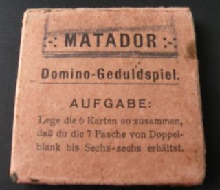 Matador Domino Gedultspiel Papierhaus Gravenhorst Mit Spielanleitung Bild