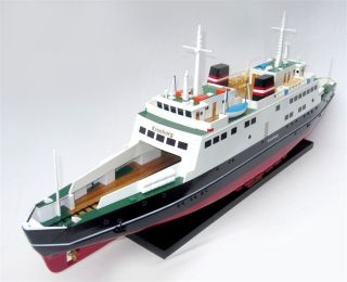 Handgefertigtes Schiffsmodell M/f Kronborg,  L100 Cm,  Holz Modell,  Modellschiff Bild