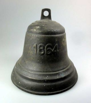 Schwere Schiffsglocke Glocke Bronze Baltic 1864 Bild
