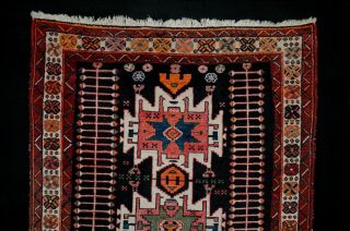 Alter Orientteppich Saveh Kazak 180x125 Old Rug Lesghi Star Tribal Tappeto Tapis Bild