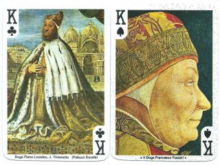Italienische Spielkarten,  Kartenspiel Mit Besonderen Bildern,  „venezia“ Bild