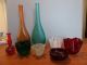 Venini Murano Fazzoletto = Taschentuch - Vase Rot Signiert Ätzstempel Sammlerglas Bild 3