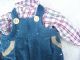 Alte Puppenkleidung Corduroy Jumper Hat Outfit Vintage Doll Clothes 30 Cm Boy Original, gefertigt vor 1970 Bild 3