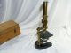 Antikes Mikroskop Aus Messing Mit Holzkasten Historical Brass Antique Microsope Wissenschaftliche Instrumente Bild 3