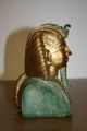 Büste Nofretete Tutanchamun Ägypten Skulpturen Figuren Deko Messing? Sehr Alt Entstehungszeit nach 1945 Bild 2