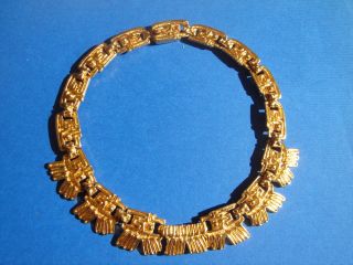 Azteken - Goldkette Aus Merida 1970,  Vergoldeter Blickfang,  Neuwertig Bild
