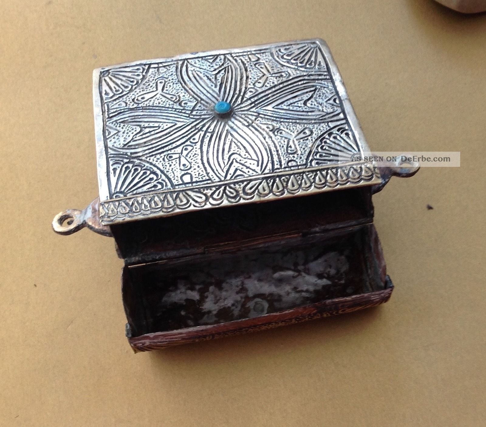 Kupfer Menage 1,5 Liter - Handgefertigte Ölkanne Aus Kupfer & Messing | Made In Italy