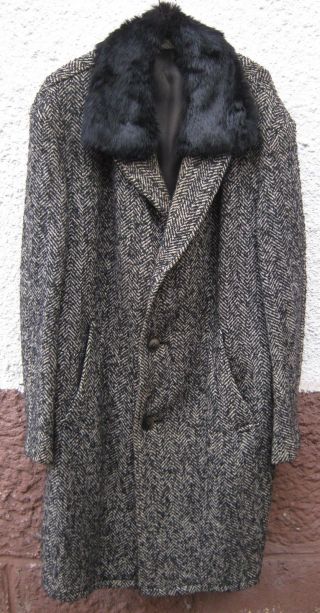 Mantel Mit Pelzkragen - Herrenbekleidung Bild