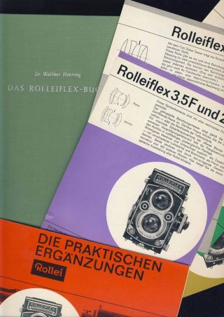 Das Rolleiflex - Buch 1951dr.  Walther Heering Rolleiflex Kamera Beschreib. Bild